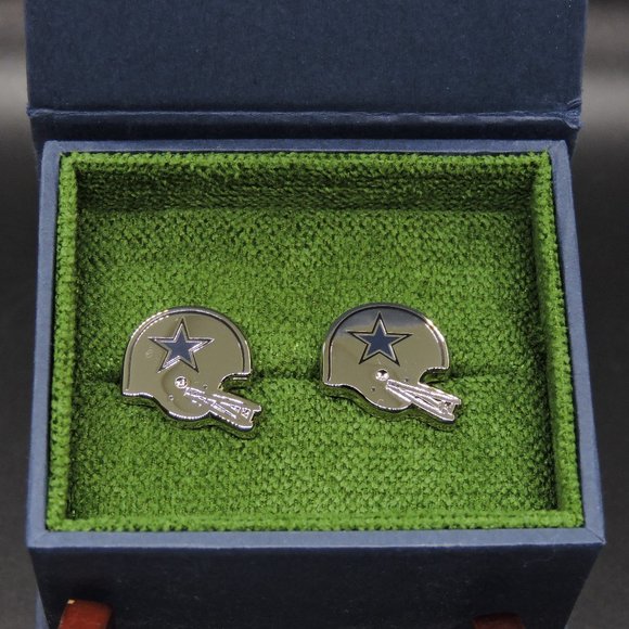 NFL Other - Dallas Cowboys Retro Helmet Silver Tone Cuff Links